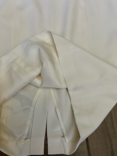 Vintage Lord & Taylor Gr. 8 Elfenbein Schulterfrei Perlen Kleid Elegant Hochzeit Besonder - Bild 6 von 18
