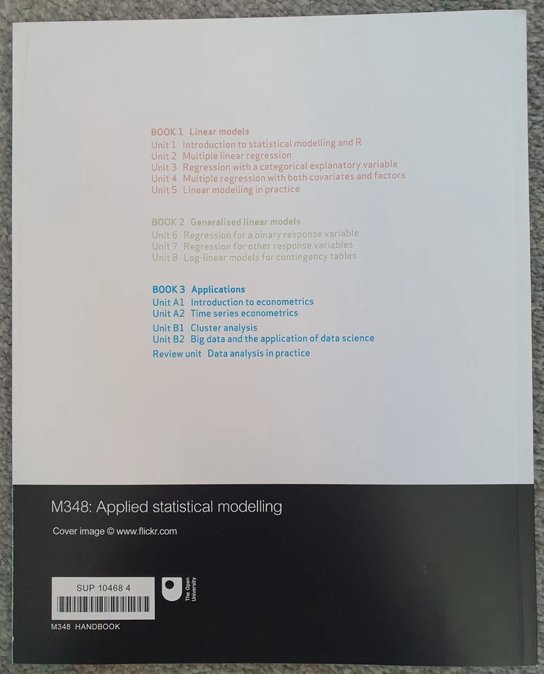 M348 Applied Statistical Modelling, Open University, OU - 2025 Latest, Full Set - Image 3 of 4