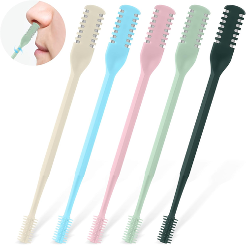 5Pcs 2-In-1 Nasal Hair Cutter, Double Sided Nose Hair Cutter, Portable 360° Rota - Picture 8 of 11