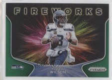 2020 Panini Prizm Fireworks Green Prizm Russell Wilson #11 06g0