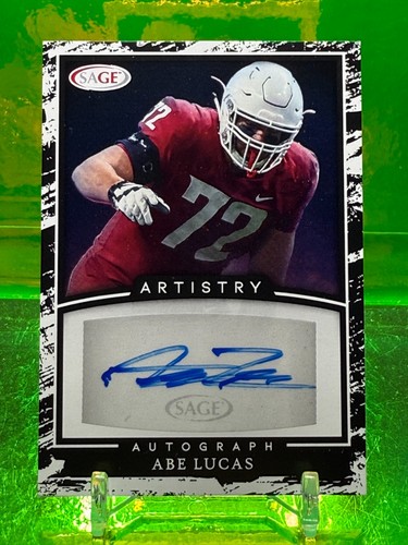 2022 AUTO RC Abraham Abe Lucas Sage Artistry Seahawks Washington State - Picture 1 of 2