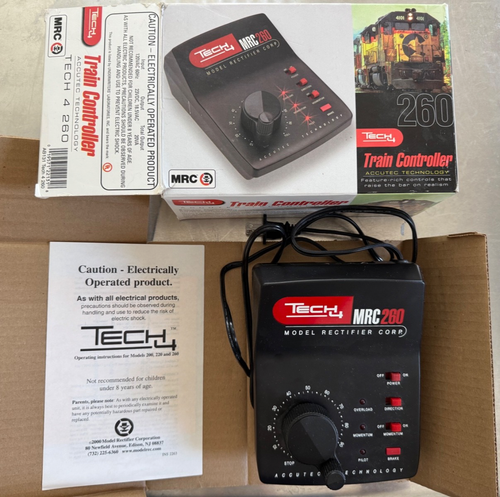 MRC Tech4 Model 260 HO, N, TT & Z Model Train Controller Power supply 23vdc