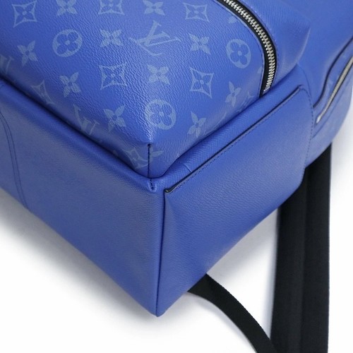 Louis Vuitton Backpack Bag Discovery M31026 Monogram Blue Taiga Purse Auth New - Picture 5 of 11