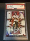 2022 Mosaic Tom Brady White Sparkle PSA 10 Pop 9 SP #182 Color Match