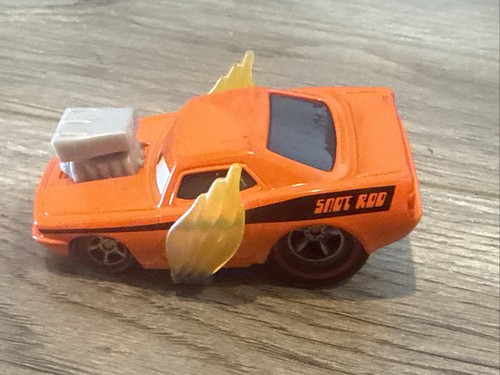 Disney Pixar Cars Tuners SNOT ROD WITH FLAMES 2012 Mattel Orange Hot Rod - Picture 3 of 5