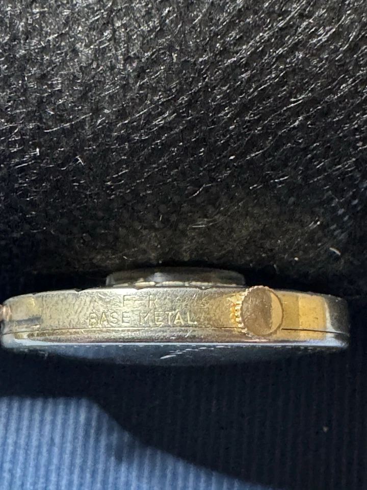 Reloj Broche Vintage ENZO Swiss 17 Jewels Sunburst - Cuerda Manual Funciona Foto 3 de 4