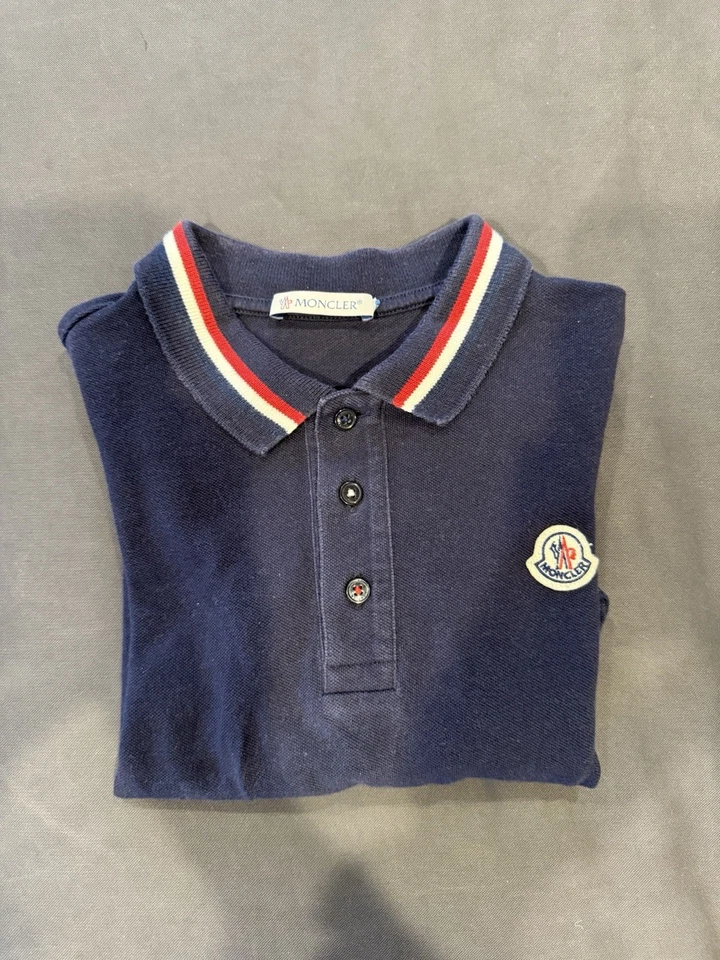 Polo Moncler Niños Azul Marino Manga Larga Talla 8 Foto 4 de 4