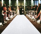 Sequin Aisle Floor Runner - 4Ft x 20Ft White Wedding Aisle Runner