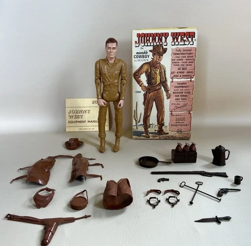 Marx Johnny West Box Set Complete With Durable Canadian Figure (Near Mint)
