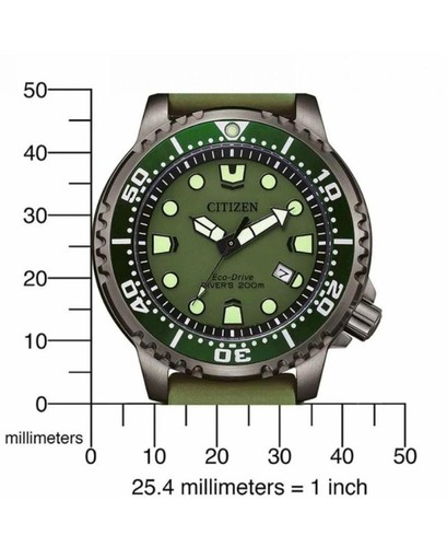 CITIZEN Men Analog Eco-Drive Casual Watch Classic Dress Green Dial Waterproof Ro - Picture 5 of 9