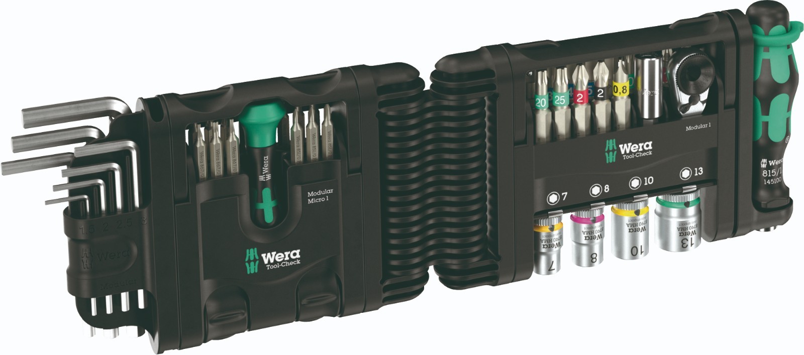 Wera Tool-Check Modular Set 1, 50 piece Modular Tool Kit- 05049020001