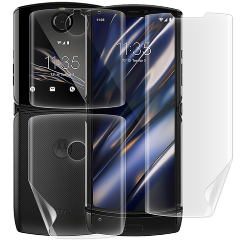 3in1 Full Coverage Hydrogel Soft Flim Screen Protector f Motorola razr 4G (2019) - Picture 2 of 6