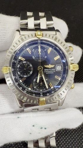 Breitling Chronomat B13352 esfera plateada automática para hombre_B1217-W001 - Vídeo 1 de 1