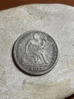 1877 s SEATED LIBERTY DIME - 90% SILVER