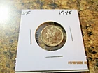 1945 MERCURY SILVER DIME XF     100