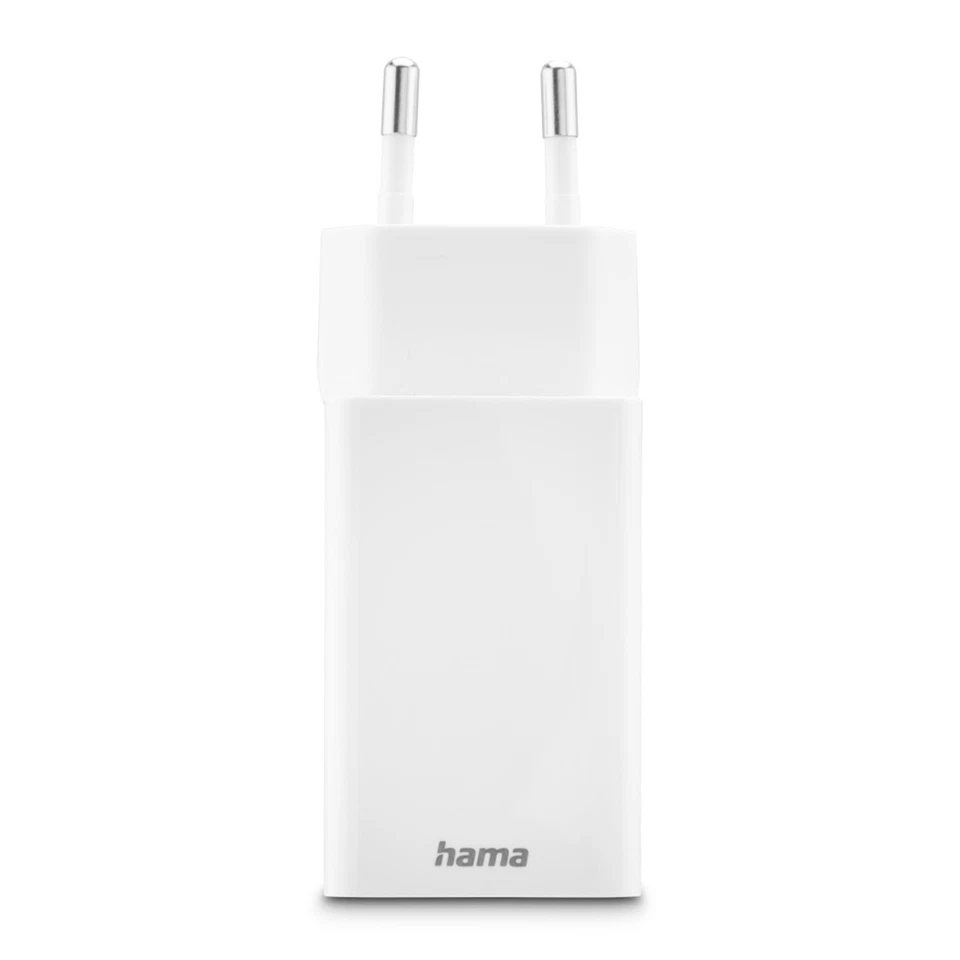 Hama Handy Ladegerät Schnellladegerät 1x USB-C 1x USB-A 45W PD Netzteil Adapter - Bild 3 von 4