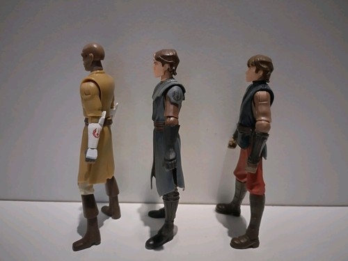 Star Wars The Clone Wars 3.75" 3x Jedi Job lot Action Figures - Rare & HTF !! - Picture 3 of 6