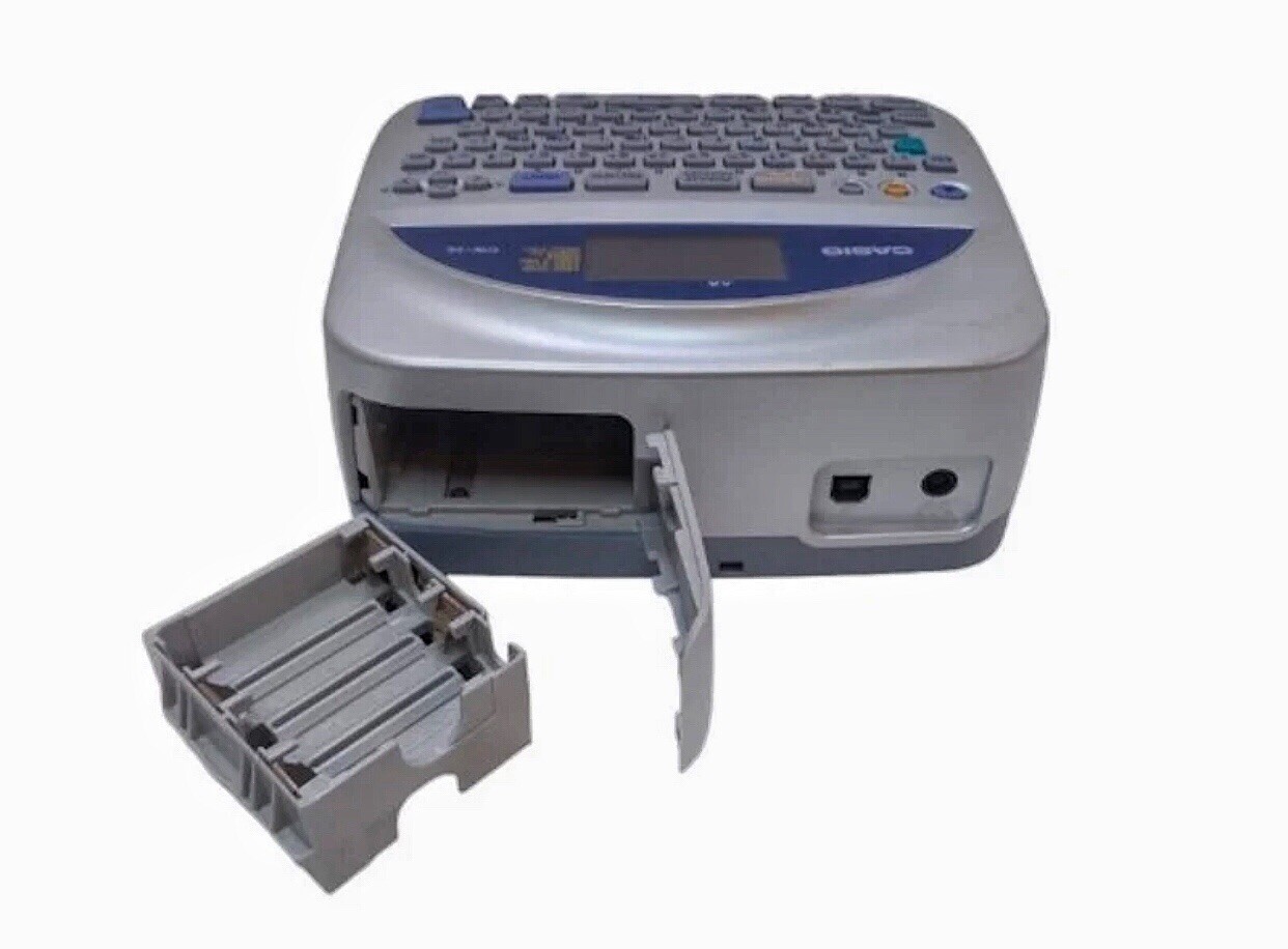 RARE Casio Disc Title Printer CW75 NOS QWERTY Keyboard eBay