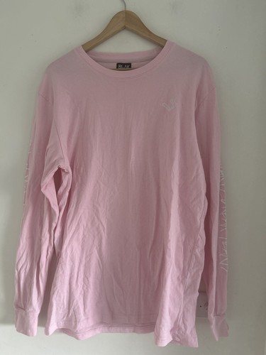Blak Headwear Co Mens Pink Long Sleeve Crew Tee Size XL Graphic Street Wear - Picture 2 of 11