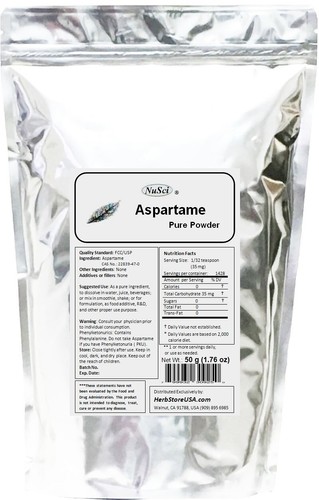 NuSci 100 % reines Aspartampulver 8 Unzen (227g) kalorienarmer Süßstoff - Bild 3 von 3