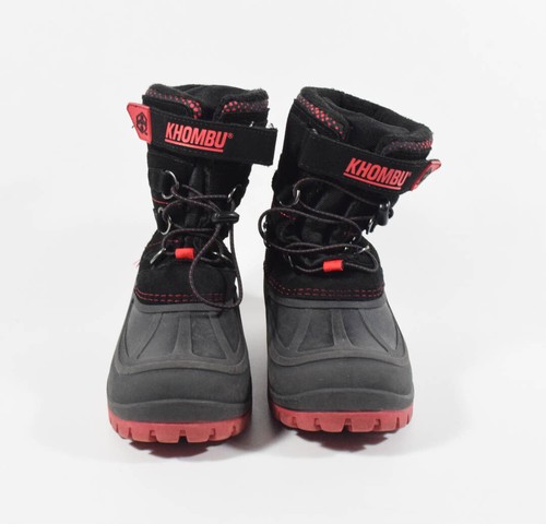 Boy's Khombu Black & Red Hickory Waterproof Winter Snow Boots Sz 4M - Picture 2 of 6