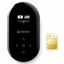 Sourcenext Translator 63 Languages Pocketalk Black Dedicated global SIM (2years)