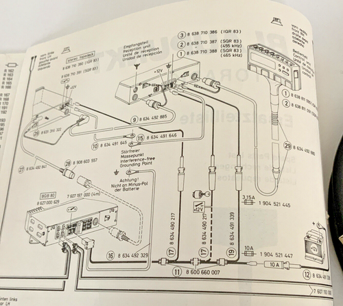Connecting cable Blaupunkt Berlin IQR 83 SQR 83 BP-No. 8634492885 to amplifier - Picture 3 of 3