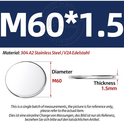 1mm - 5mm Thick A2 STAINLESS STEEL Blank DISCS Ø 6mm - 80mm Metal Flat Circle - Picture 201 of 230
