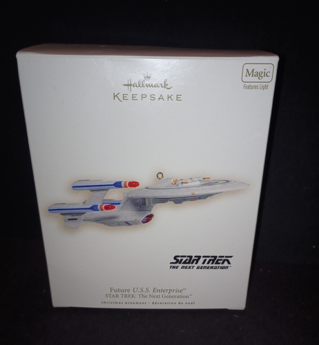 Hallmark Keepsake Star Trek TNG Future USS Enterprise Magic Light Ornament 2007