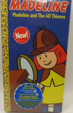 Sealed Hype Sticker-Madeline and The 40 Thieves VHS Video Tape Golden Books Sony