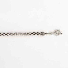 White Gold Filled Bracelet for Women and Girls with Spring Ring Closure