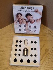 Silicone Ear Plugs for Sleeping Noise Cancelling Tips in XS, S, M, L NRR 32 dB