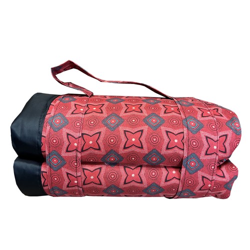 Picnic Blanket African Shweshwe Fabric Travel Camping Festival Park Folding Rug - Picture 33 of 39