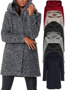 ONLY Damen Mantel Trenchcoat onlSEDONA Kapuze Übergang Jacke Kurzmantel Herbst
