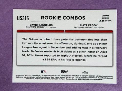 2024 Topps Update Series - Meijer Purple Parallel Singles - Combined Shipping - Picture 195 of 225