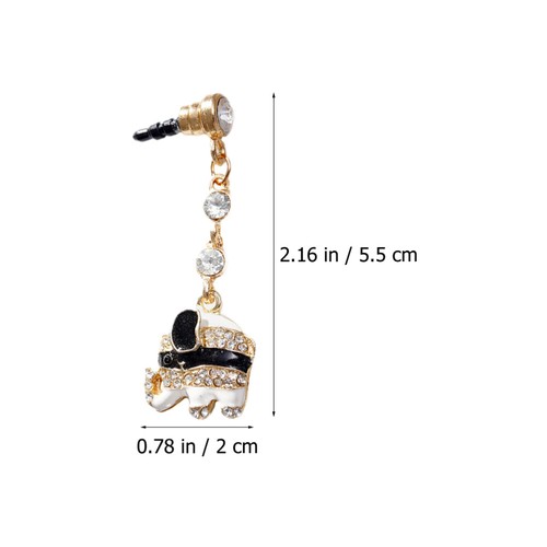 3 Pcs Dust Plug Plastic Mobile Dustproof Plugs Earphone Jack Charm - Zdjęcie 8 z 12