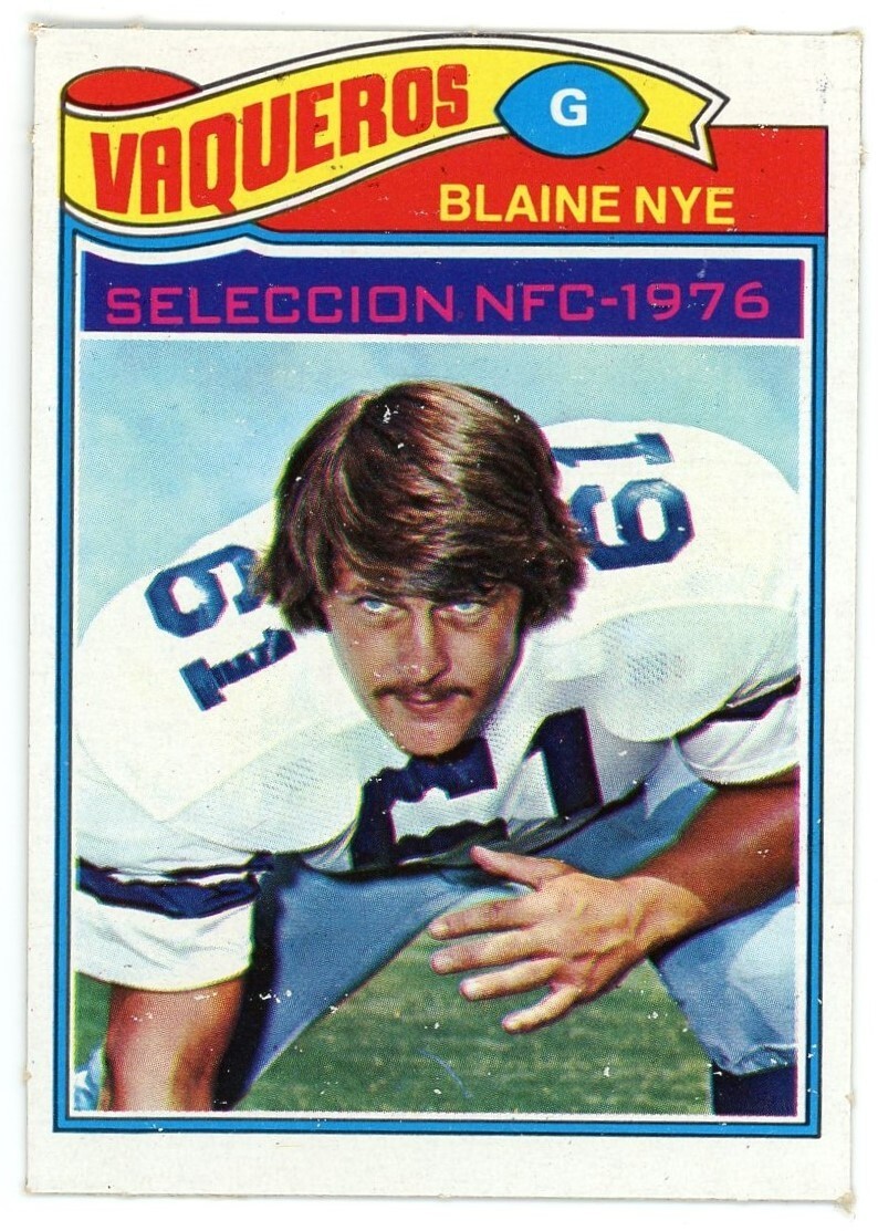 1977 Topps Mexican #160 Blaine Nye Dallas Cowboys NM