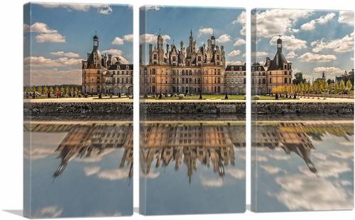 ARTCANVAS Castle in France Chateau de Chambord Canvas Art Print - Picture 15 of 15