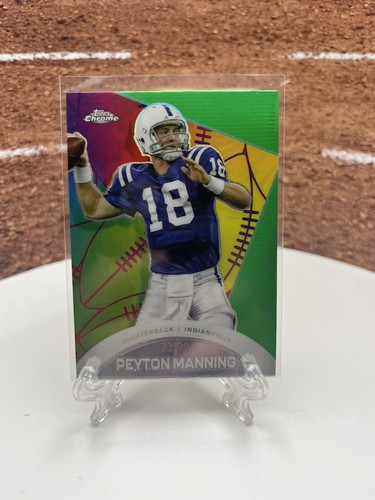 2023 Topps Composite - Chrome All-Etch Green Refractor #CAE-7 Peyton Manning /99 - Picture 1 of 2