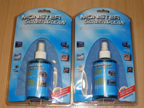 Lot of 2 Monster Screen Clean Display Cleaning Kit Alcohol Free 200ml 6.76oz - Picture 1 of 3