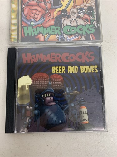 Hammer Cocks CD Self Titled And Beer And Bones Hard To Find And Rare - Picture 3 of 6