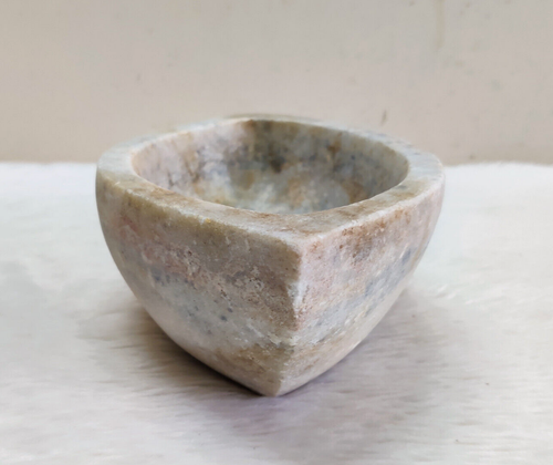 Antique Handmade Marble Stone Medicine Mortar Stoneware Collectible STO347 - Picture 2 of 6