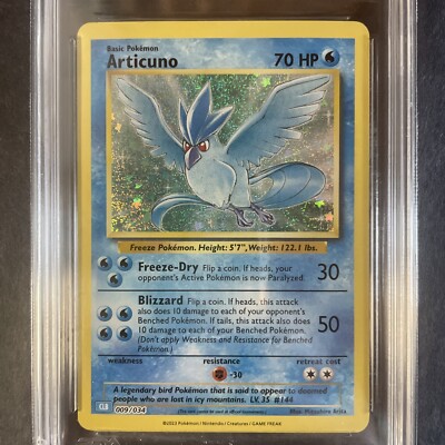 英語版初期　ポケモンカード　Articuno holo Articuno 009/034 Trading Card Game Classic Holo for sale