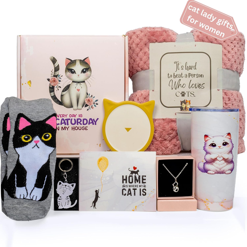 Lujo Gato Loco Dama Regalos Gato Mamá Regalos para Mujeres Gato Regalos para Gato Amantes Día