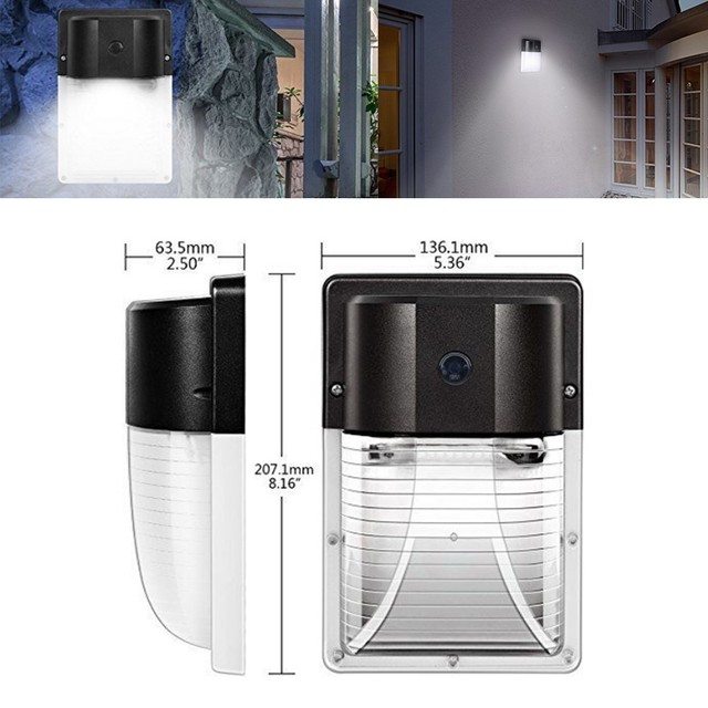 2x Led Wall Light Sensor Outdoor Lighting 26w Dusk To Dawn Photocell Led Wall Light Sensor Outdoor Lighting 26w Dusk To Dawn Photocell Waterproof