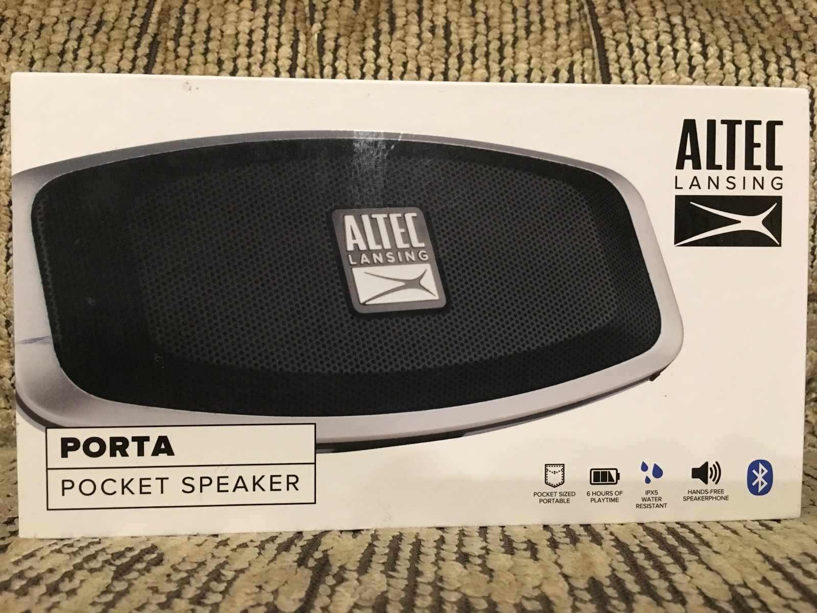 Altec Lansing Imw279 blk PORTA Pocket Bluetooth Speaker Black s l1600