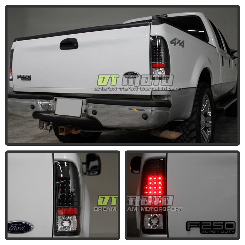 Blk 1997-2003 Ford F150 1999-2007 F250 F350 F450 Superduty LED Tail Lights Lamps - Image 3 of 4