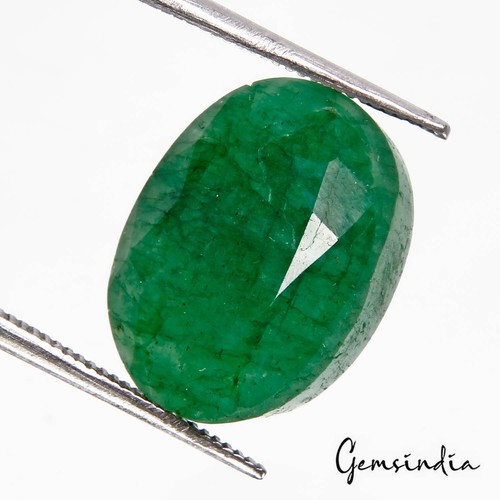 Certified 13.90Ct Natural Green Zambian Emerald Loose Oval Cut Best Gem For Ring - Picture 4 of 8