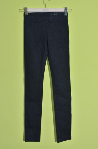 ACNE Damen Skinny Jeans HAUT RINSE dunkelblau mit Reißverschluss hinten Größe W25 L34