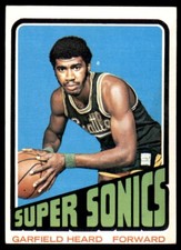 1972-73 Topps Basketball Garfield Heard RC Seattle SuperSonics #98